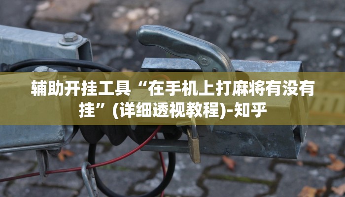 辅助开挂工具“在手机上打麻将有没有挂”(详细透视教程)-知乎