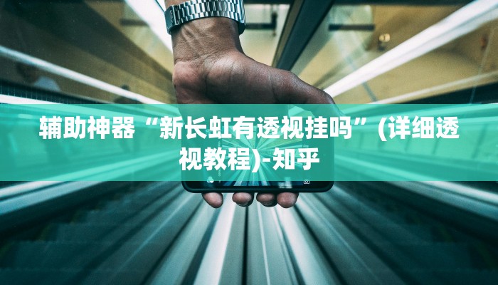 辅助神器“新长虹有透视挂吗”(详细透视教程)-知乎