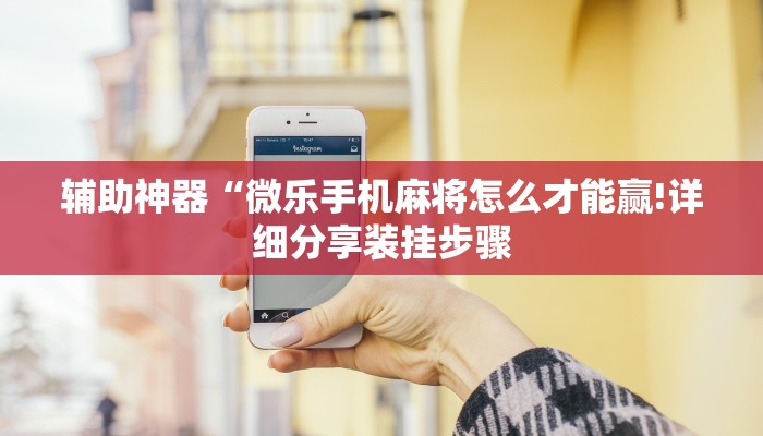 辅助神器“微乐手机麻将怎么才能赢!详细分享装挂步骤