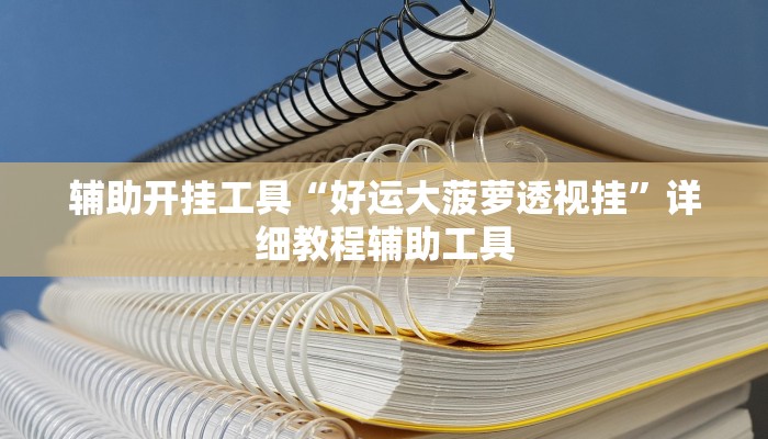 辅助开挂工具“好运大菠萝透视挂”详细教程辅助工具