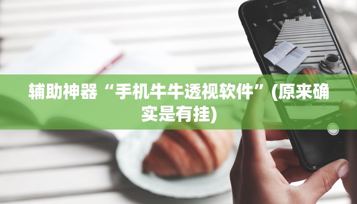辅助神器“手机牛牛透视软件”(原来确实是有挂)